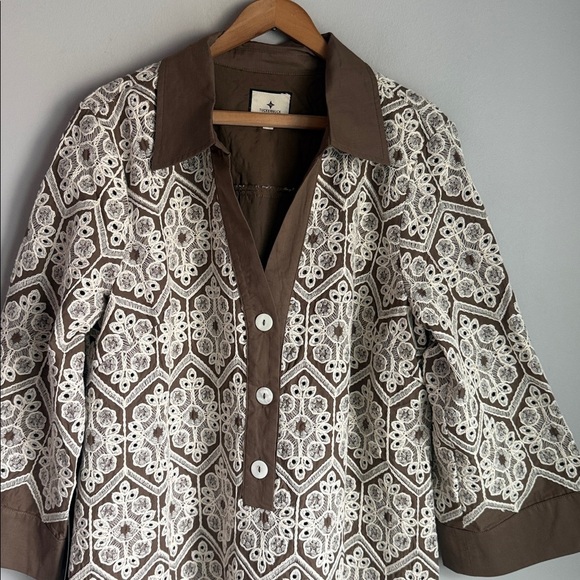 NEW Tuckernuck Mocha Mousse Lace Collier Dress XL - Picture 3 of 12